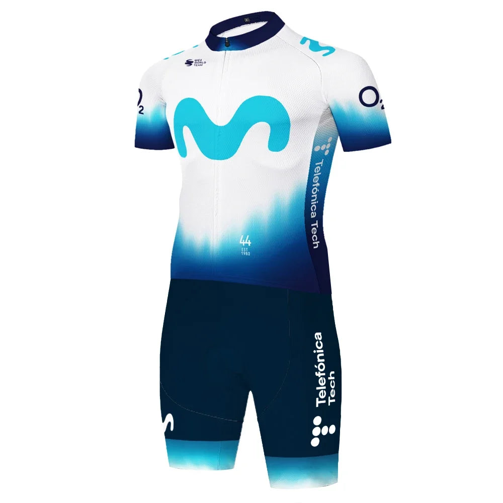 Movistar triathlon suit men Maillot Jumpsuit Road Racing Skinsuit Bike Jersey Sports Wear shorts cycling maillot cyclisme homme