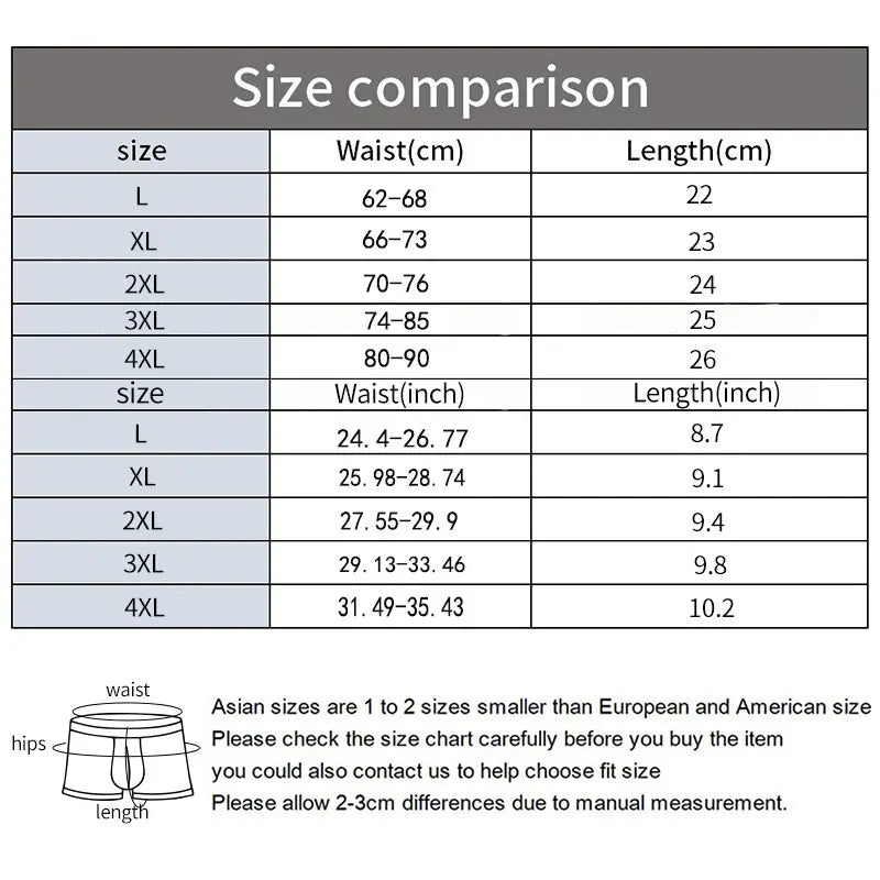 4Pcs Fashion Men Panties Seamless Letter Printed Underpants Breathable Man Underwear Plus Size Male Boxer Calzoncillo Hombre Hot