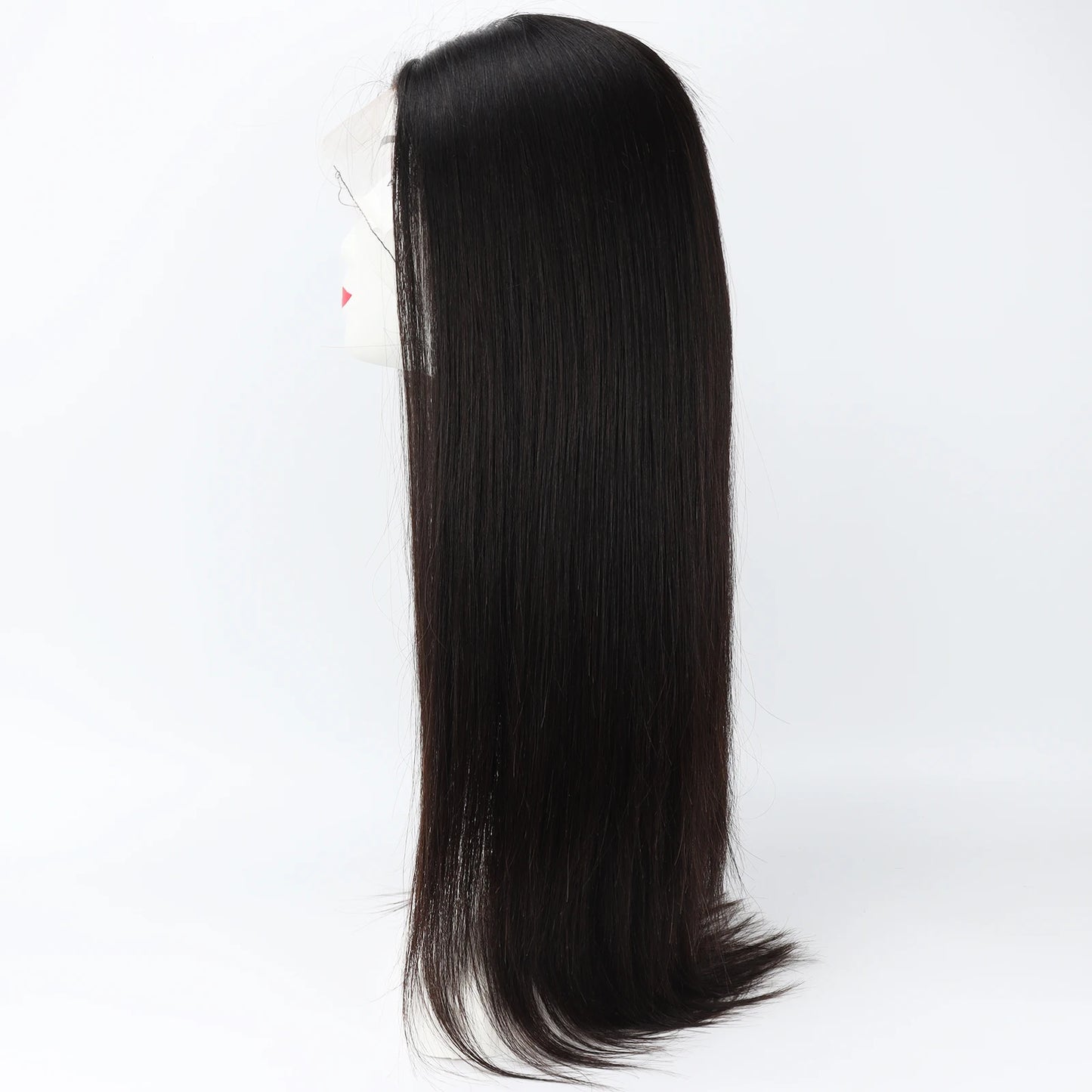 Invisiable Knots Wig for Women 22inch Real Virgin European Human Hair Wig HD Lace with Fabric Natural Hairline Soft Breathable