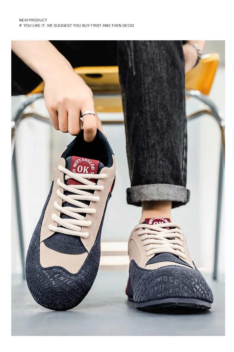 Fashion brand tenis men casual faux leather sneakers male wedged shoes new spring summer breathable trainers man gym run shoes
