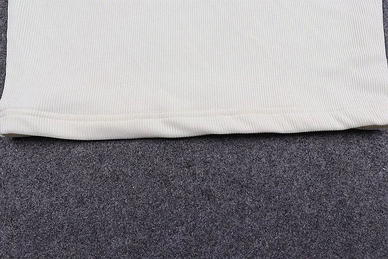 White Halter Sexy Backless Tank Tops for Women Streetwear 2023 Sleeveless Ribbed Knit Vest Top Cropped Feminino
