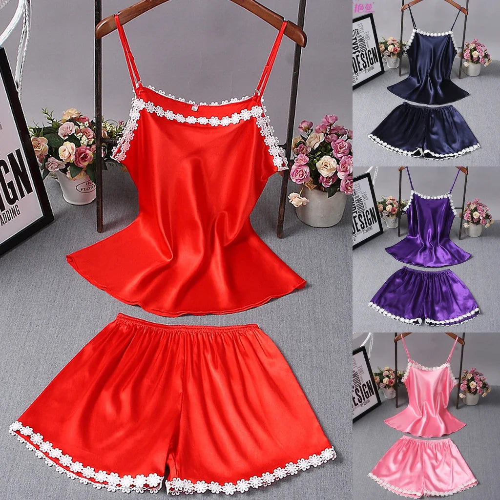 Sexy Women  Silk Robe Dress Nightdress Lace Bow Straps Lady Nightgown Sleepwear Costumes Soft Material Sleepshirts
