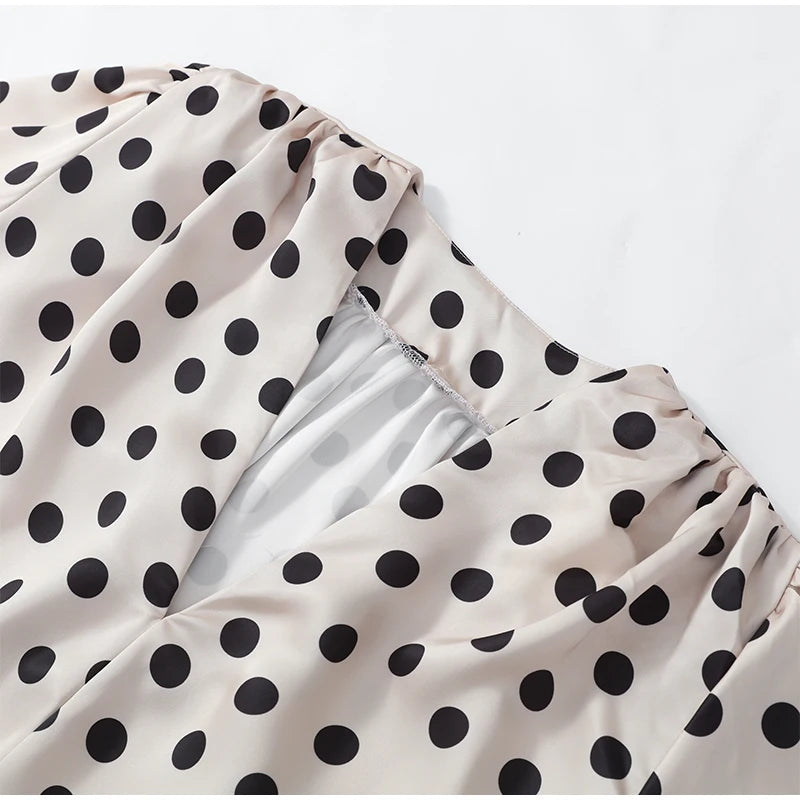 Polka Dot Polka Dot Skirt 2 Piece Set Women Elegant Scarf  Long Sleeve Shirts Suit Spring Lady Fashion Commucate Outwear 2026