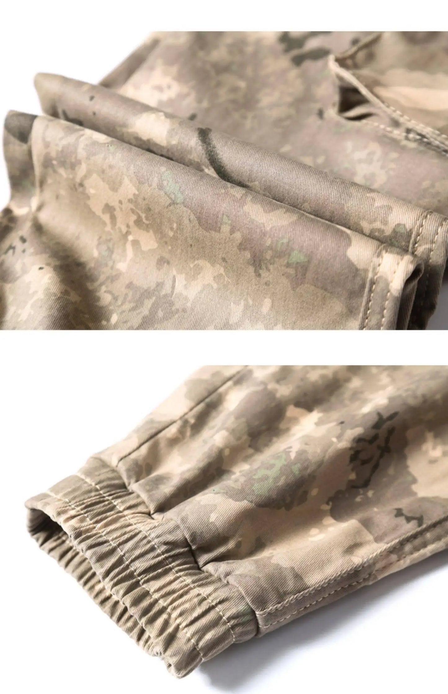 Workwear Camouflage Pants for Men - High-end Spring/autumn New Style Pants, Loose Fit, Casual, Rolled Cuffs, Durable
