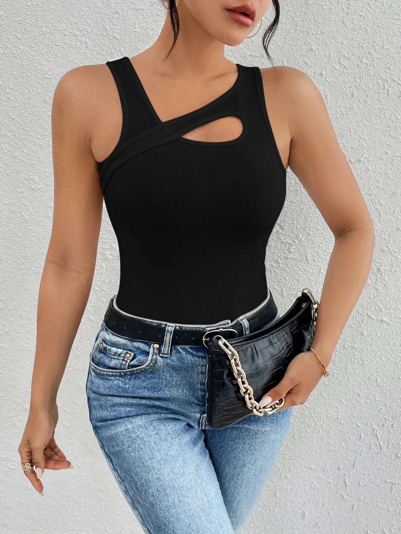 Trendy Sexy Irregular Vest Sleeveless Fashion Essential For Ladies