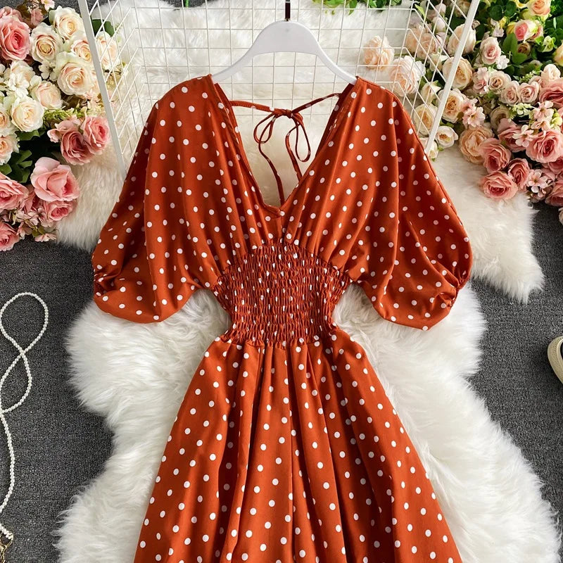 V Neck Sexy Dolman Sleeves Waist Slim Floral Print Jumpsuit Women Wide Leg Trousers Jumpsuit
