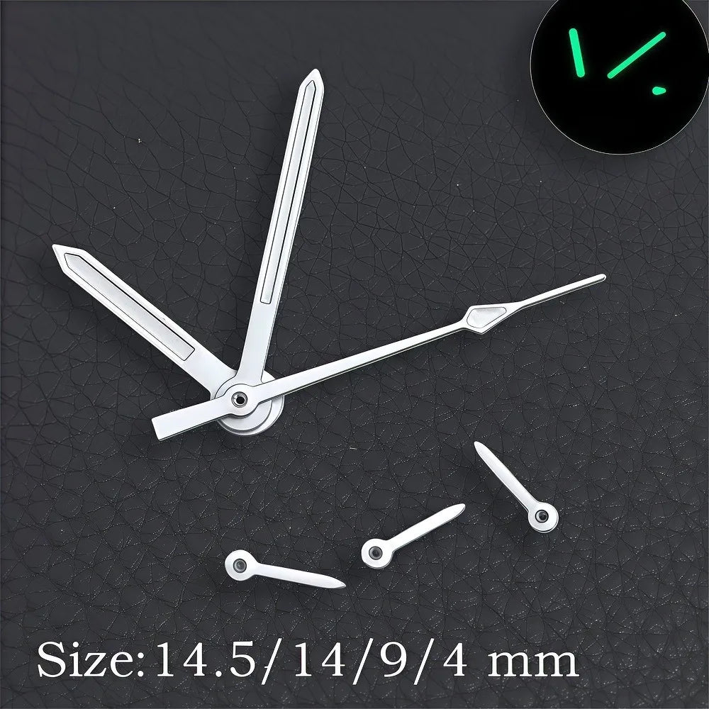 32.5MM Dial Fit VK63 Movement Green Luminous Dial Hands Men's Watches Part VK63 Watch Accessories Maintenance Tools