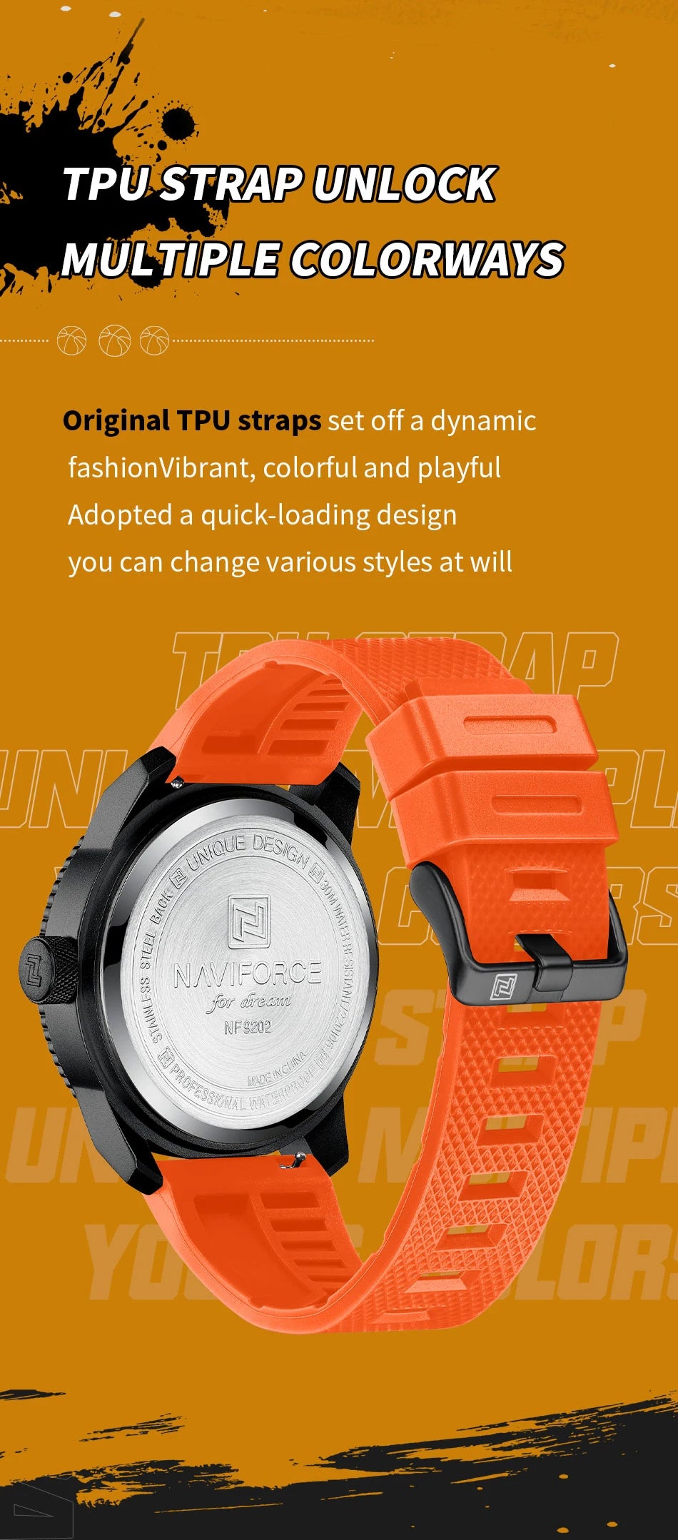 NAVIFORCE Top Luxury Brand Quartz Watch Men Silicone Strap Military Watches 30ATM Waterproof Wristwatch Relogio Masculino 2022