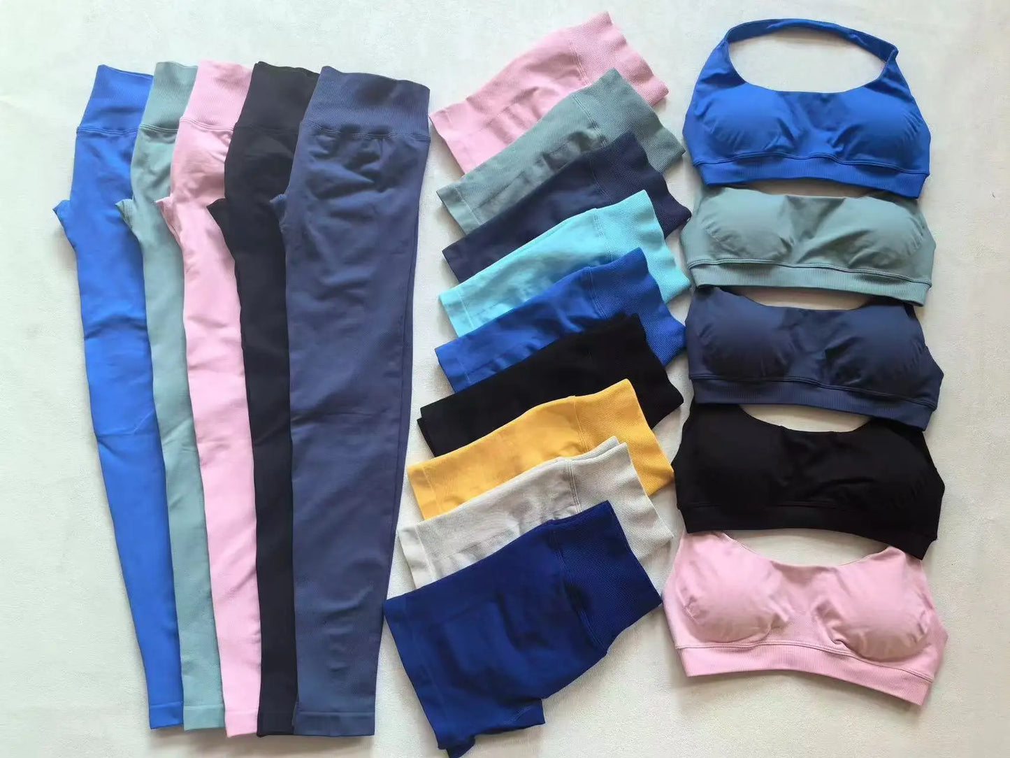 Seamless Sporty Leggings High Elastic Yoga Leggings Fitness Pants Butt Lifting Tights Tummy Control Squat Proof Workout Tights