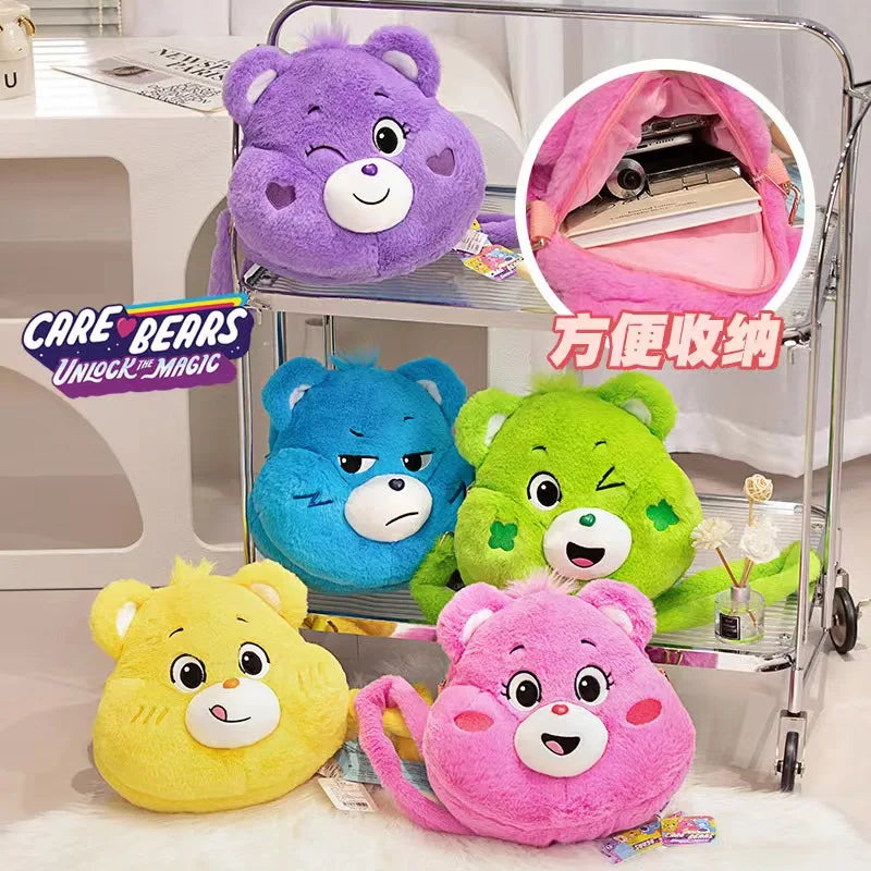 Care Bears Plush Backpack Kawaii Fashion Plushie Doll Fur Bag Girl's Bag Children's Bag Shoulder Bag Knapsack Bags Gifts