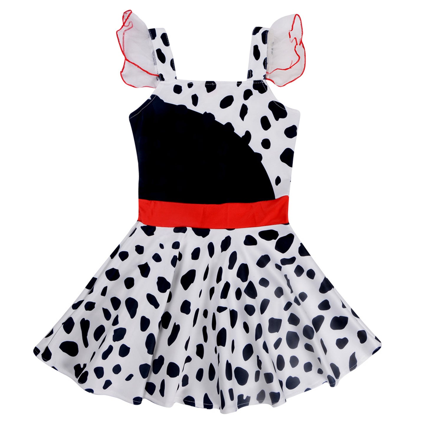 Todder Girls Casual Dress Costume for Kids Princess Dress Up Ruffle Sleeve Cosplay Dresses Movie Character Outfits