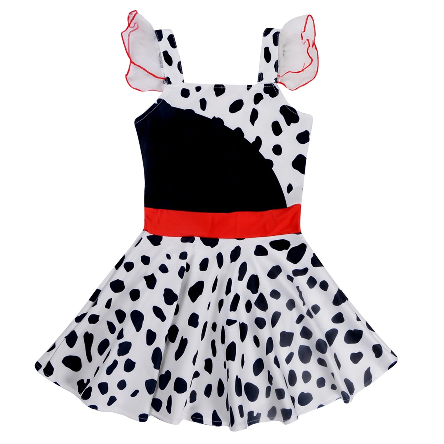 Todder Girls Casual Dress Costume for Kids Princess Dress Up Ruffle Sleeve Cosplay Dresses Movie Character Outfits