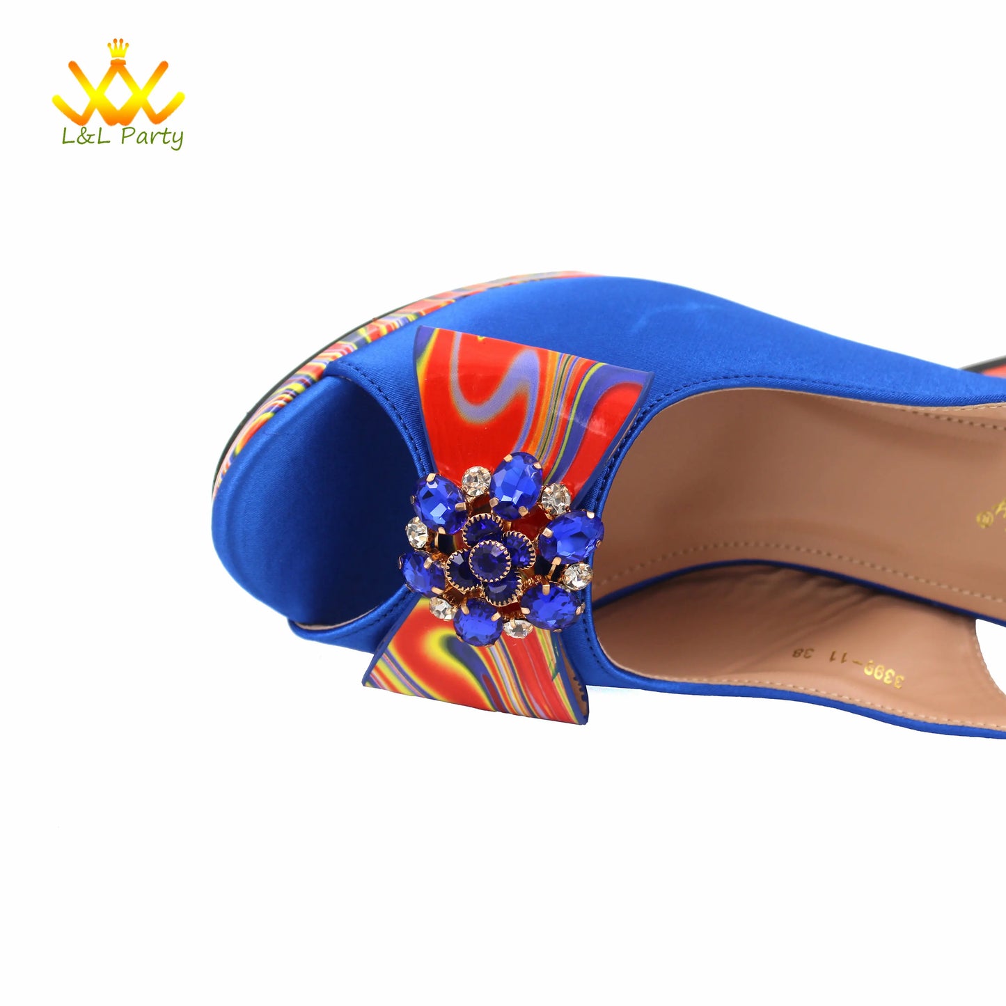 Coffee Color INS Hot Sale New Arrivals 2024 Italian Design Shoes Matching Bag Set Super High Heels Pumps for Garden Party