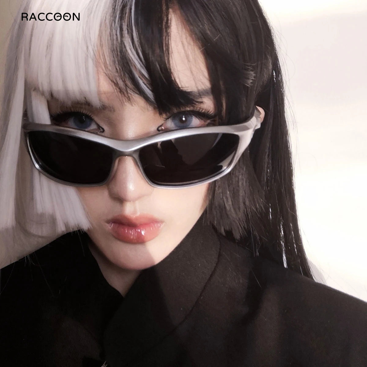 Cyber Y2K Futuristic Sunglasses Men Women Fashion Punk Sports Sun Glasses Steampunk Polarized Cycling Eyewear 2000S Aesthetic
