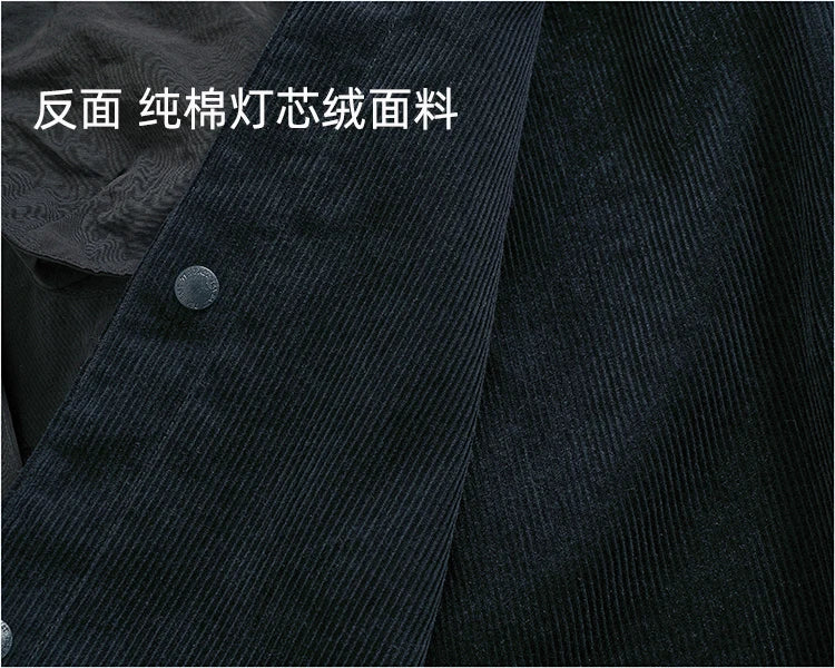Reversible A+B fabric outdoor functional cargo jacket men's loose pocket lapel retro American casual jacket