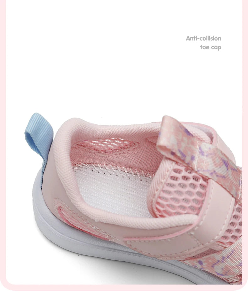 Kids Casual Shoes Girls Design Breathable Lightweight Sneakers for Walking Running Non-Slip Children Sneakers