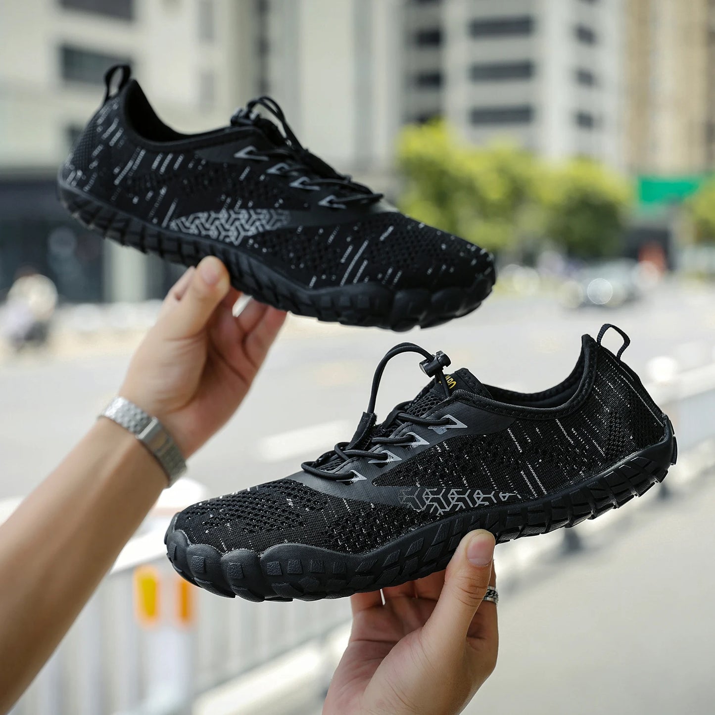 Comfort Non-Slip Quick-Dry Mesh Upper Water Shoes for Men Women Lightweight Breathable Aqua Shoes for Beach Swimming Fishing