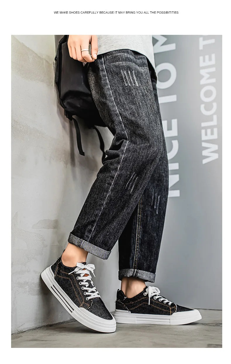 Autumn Big Size 47 48 Men Espadrilles Autumn Canvas Shoes Male Basic Flats Comfort Loafers Mens Casual Breathable Sneakers