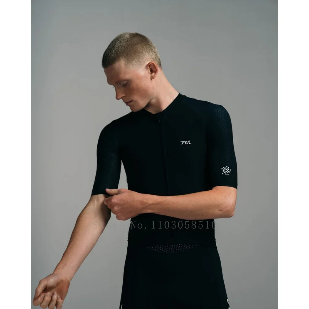 Pedal Mafia Summer Cycling Sweatshirt Set Men Short Sleeve MTB Jersey Men Cycling Clothing Bicycle Maillot ciclismo UPF50+ 2025