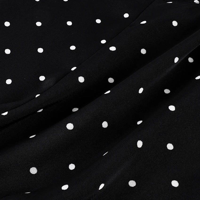 Backless Polka Dot Satin Tank Top Women Spaghetti Strap Lace Camisole Summer