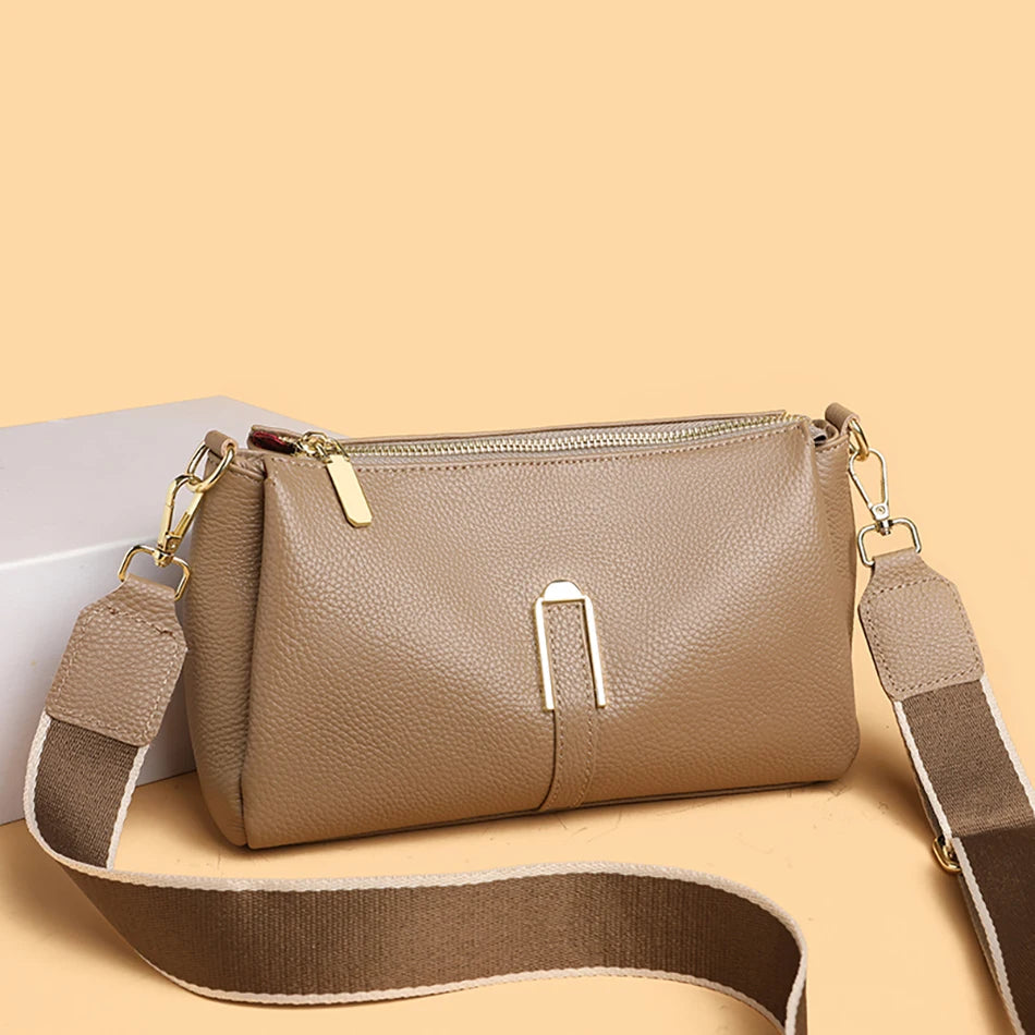 Women's Bag Handbag Fashion Female Messenger Phone Bag 2024 Luxury Cow Leather Women Shoulder Crossbody Bag