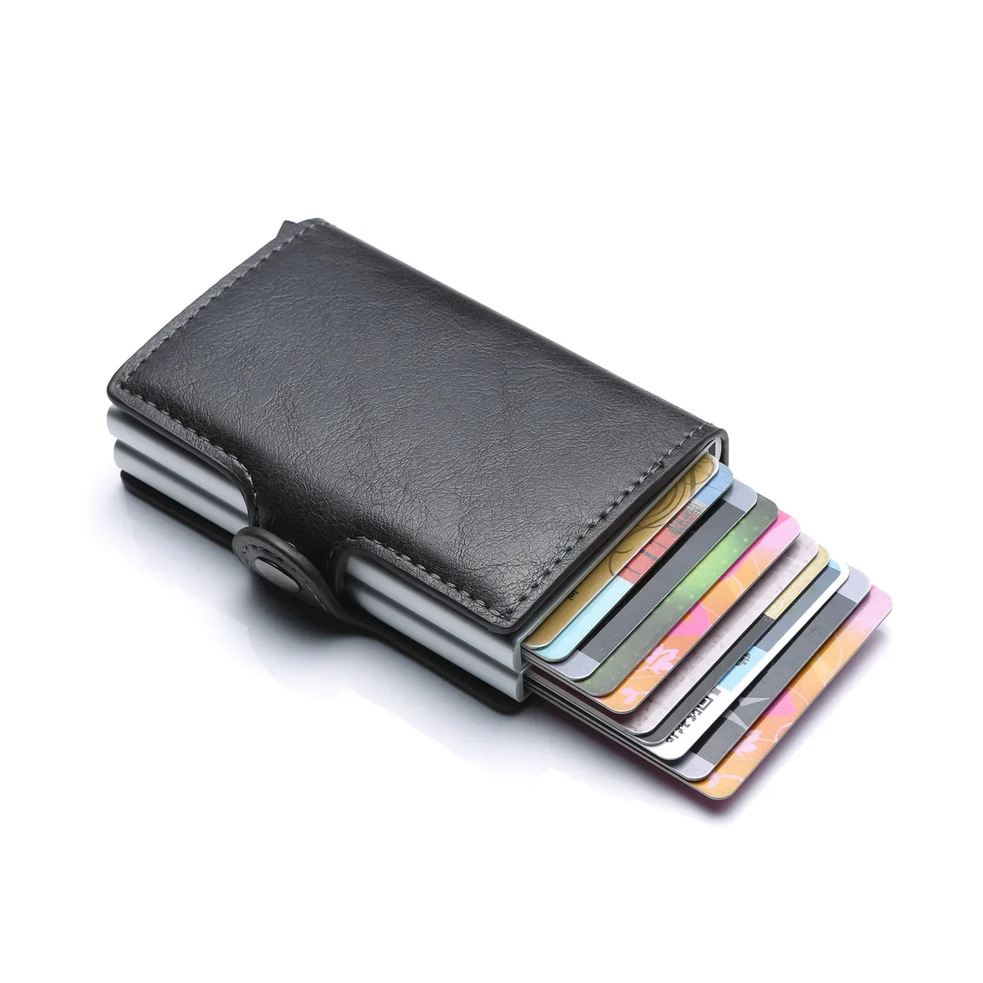 Rfid Men Card Wallets Free Name Engraving Carbon Fiber Slim Mini Wallet 14 Card Holders Small Money Bag Male Purses