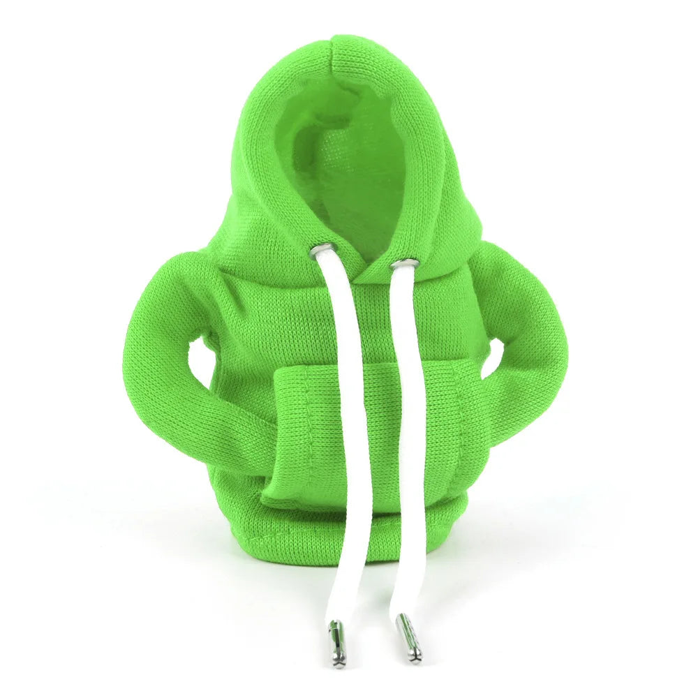 Hoodie Creative Car Handle Gear Shift Knob Lever Cover Fashion Cute Car Gear Sweatshirt Change Lever Cover Interior Accessories