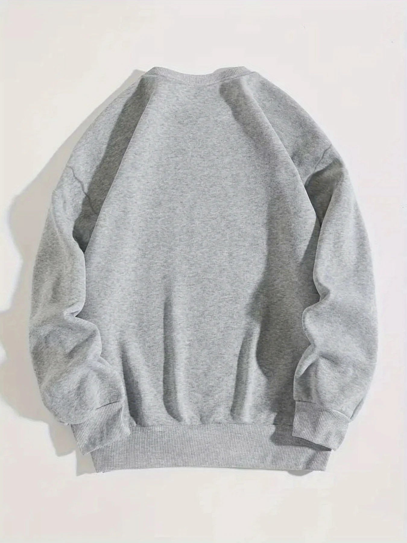 Men's autumn and winter casual loose and fashionable MILANO pattern printed long sleeved round neck sweatshirt versatile BAZAARHUBO