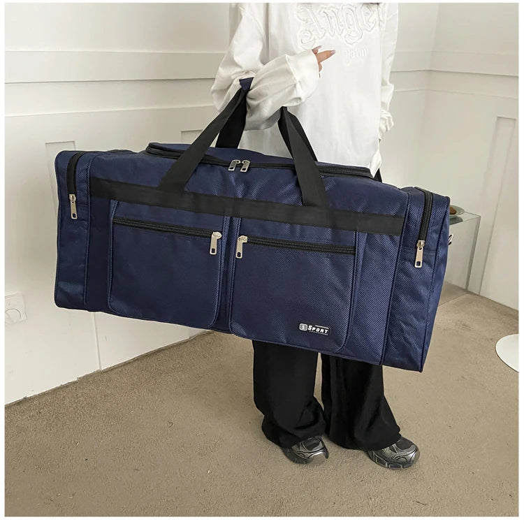 Women Men Nylon Travel Duffel Bag Carry On Luggage Bag Men Tote Large Capacity Weekender Gym Sport Holdall Overnight Bag Pouches