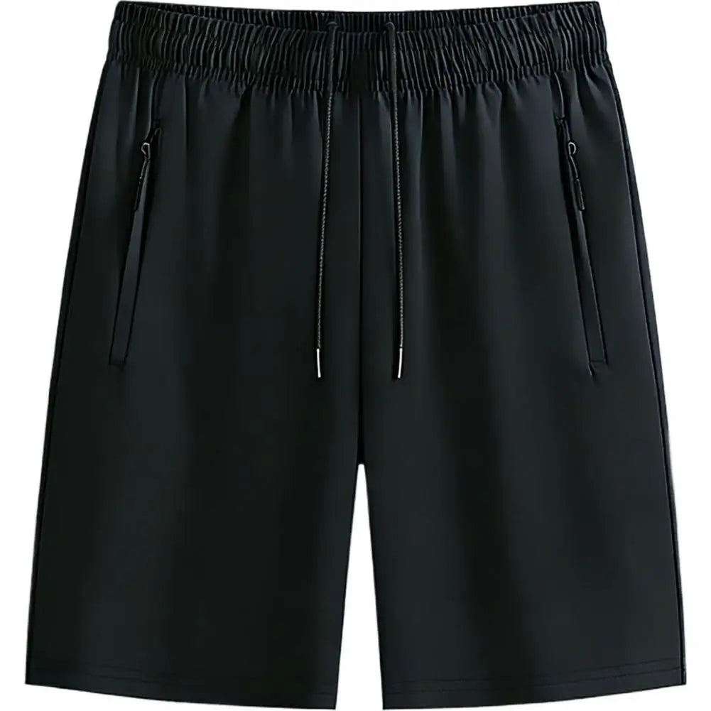 Summer Men's Shorts Cool Sportswear Running Sport Shorts Casual Bottoms Gym Fitness Training Jogging Short Pants Men Black Gray