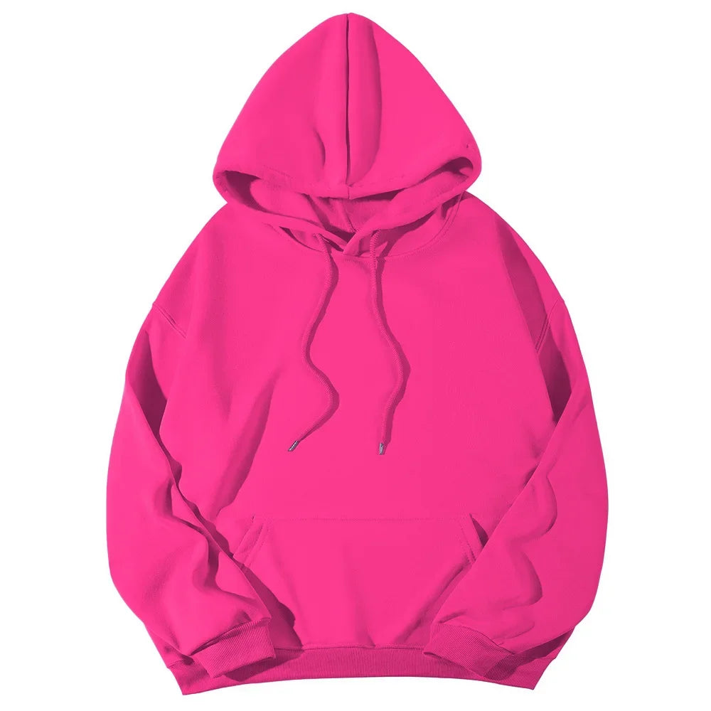2026 Men's wide Hood Sweatshirt European and American men's and men Sweatshirt Solid Harajuku Long Sleeve Female Loose male Coat BAZAARHUBO