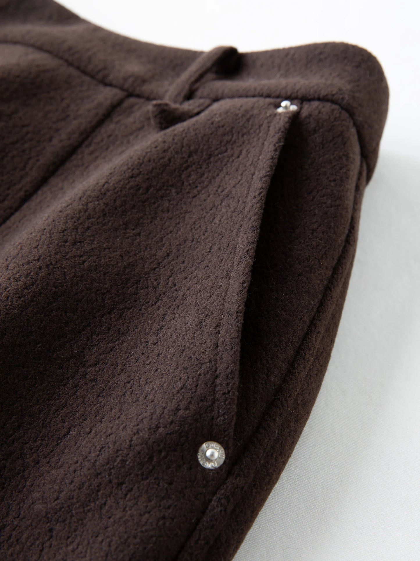 DUSHU Classic Elastic Waist Skirt For Women Winter Office Solid Color College