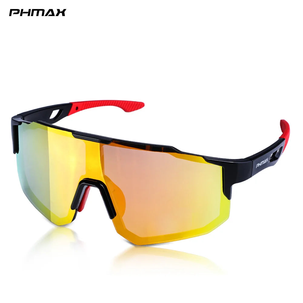 PHMAX Polarized Cycling Glasses Men's Woman Bike Bicycle Polarized Sunglasses 2026 MTB Road Racing Lightweight Flexible Goggle