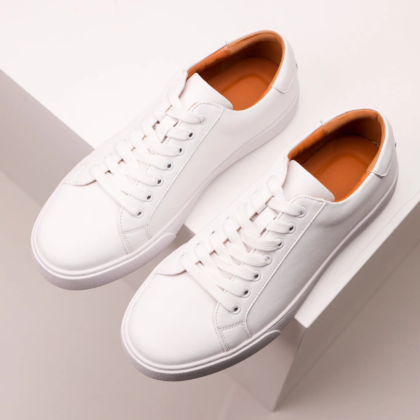 Mens Sneakers Genuine Leather Casual Outdoor Shoes Non-Slip Breathable Luxury Brand Footwear Top Quality Handmade White Shoe Men