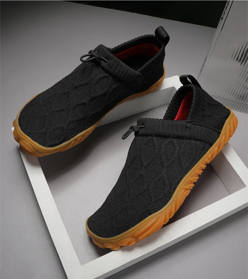 Minimalist Men's Barefoot Shoes Anti Slip Breathable Knitting Walking Shoes for Men Wear-resistant Lightweight Running Sneakers