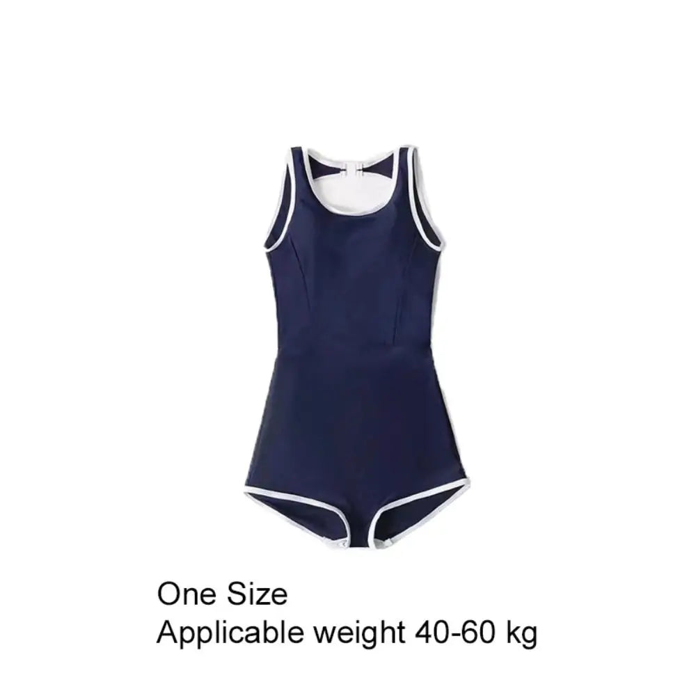 Bathing Suit Quick Drying Women Swimsuit Sexy Sleeveless Women Bodysuit Tight Beach Swimwear School
