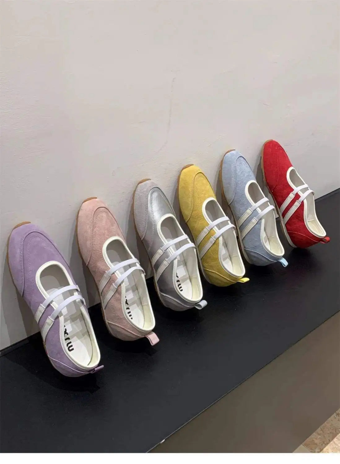 Flat Bottomed Retro Ballet Shoes for Women 2026 New Sports and Casual Shallow Mouth Vulcanized Shoes