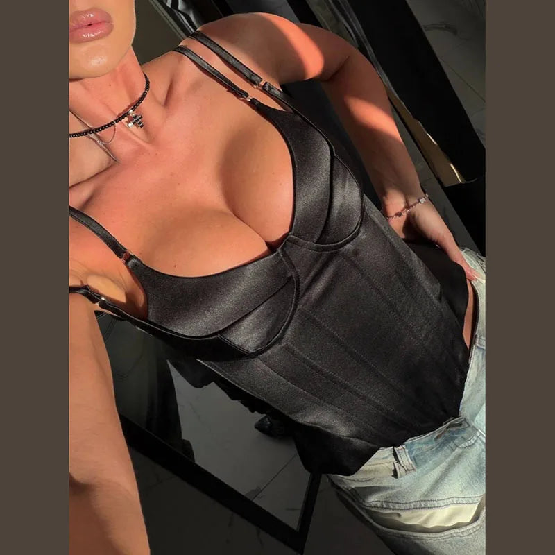 Elegant Lace Patchwork Sling Top Women Sleeveless Backless Patchwork Crop Tops Female 2026 Fashion Summer Spring Vest Lady