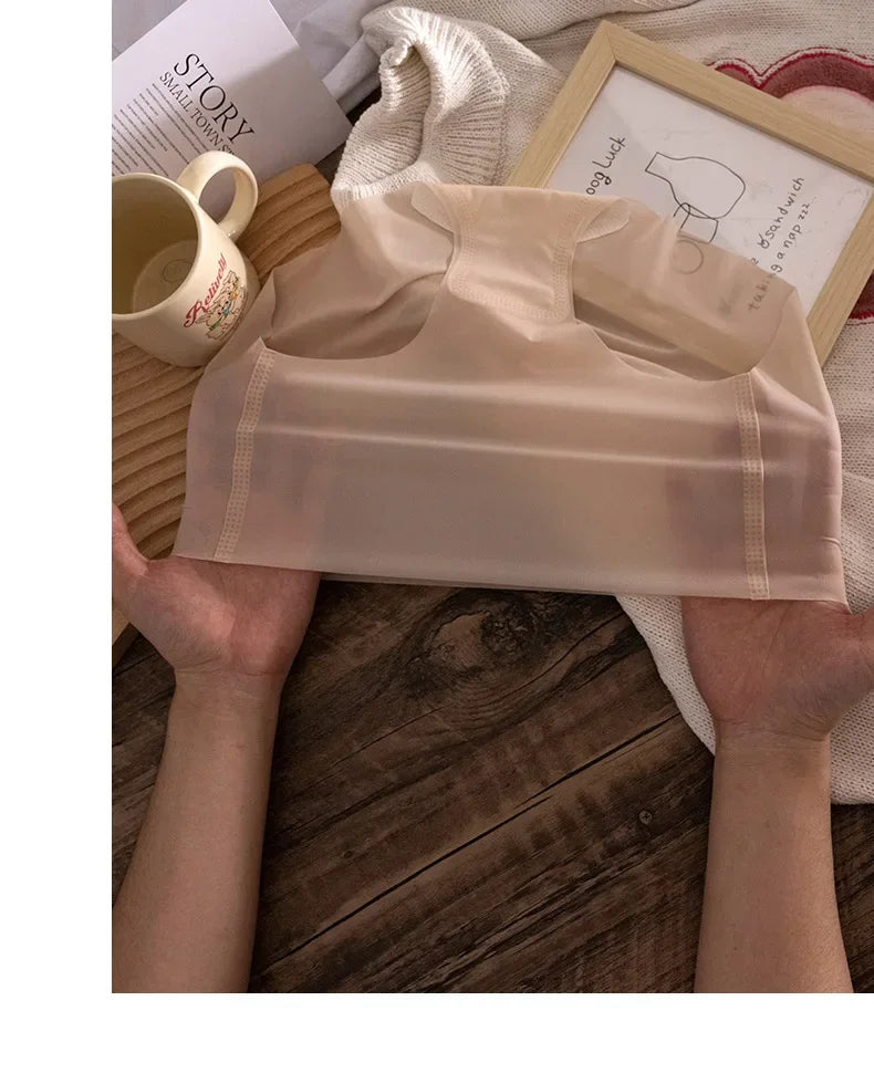 Ladies Summer Thin Quick Dry Ice Silk Triangle Panties Seamless Japanese Style Masking Butt Shaping Sexy 3D Peach Bottom Underwe