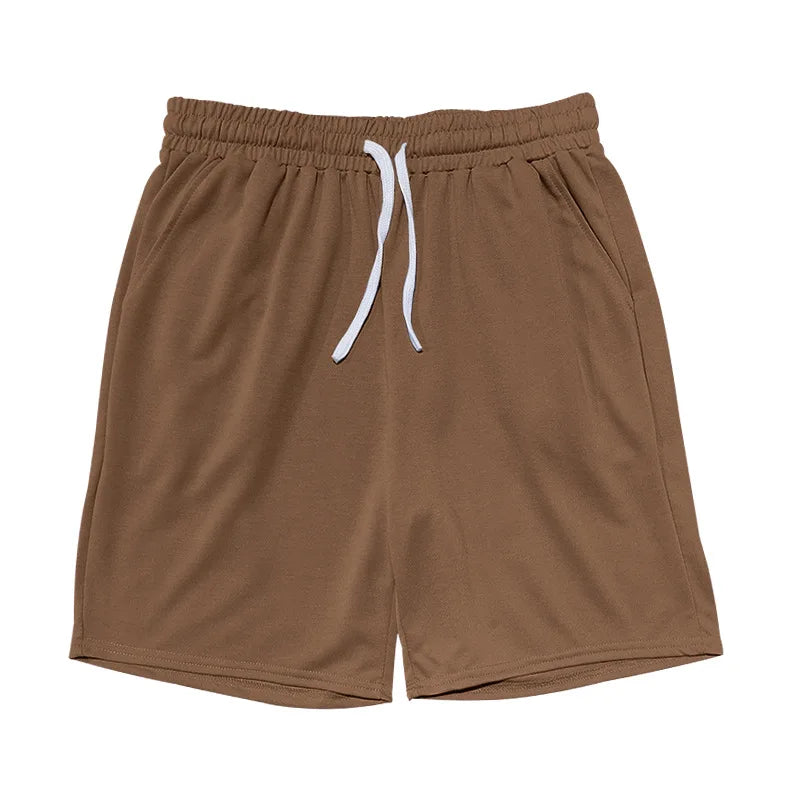 New 2026 Summer Men's Two Piece Sets Casual Loose Short Sleeve O Neck Tees and Shorts Tracksuits Men Stylish Solid Color Suits