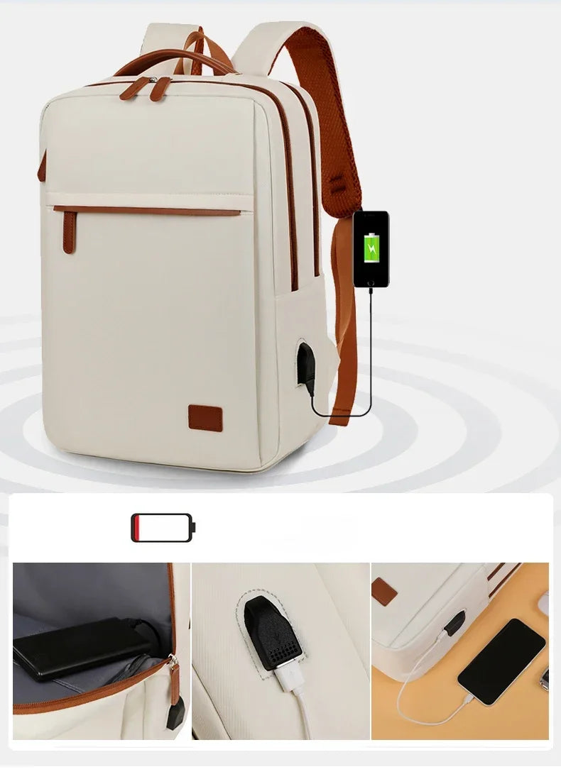 New Computer Bag, Backpack, Men's and Women's Large Capacity Travel, Commuting, Business, College Student Backpack