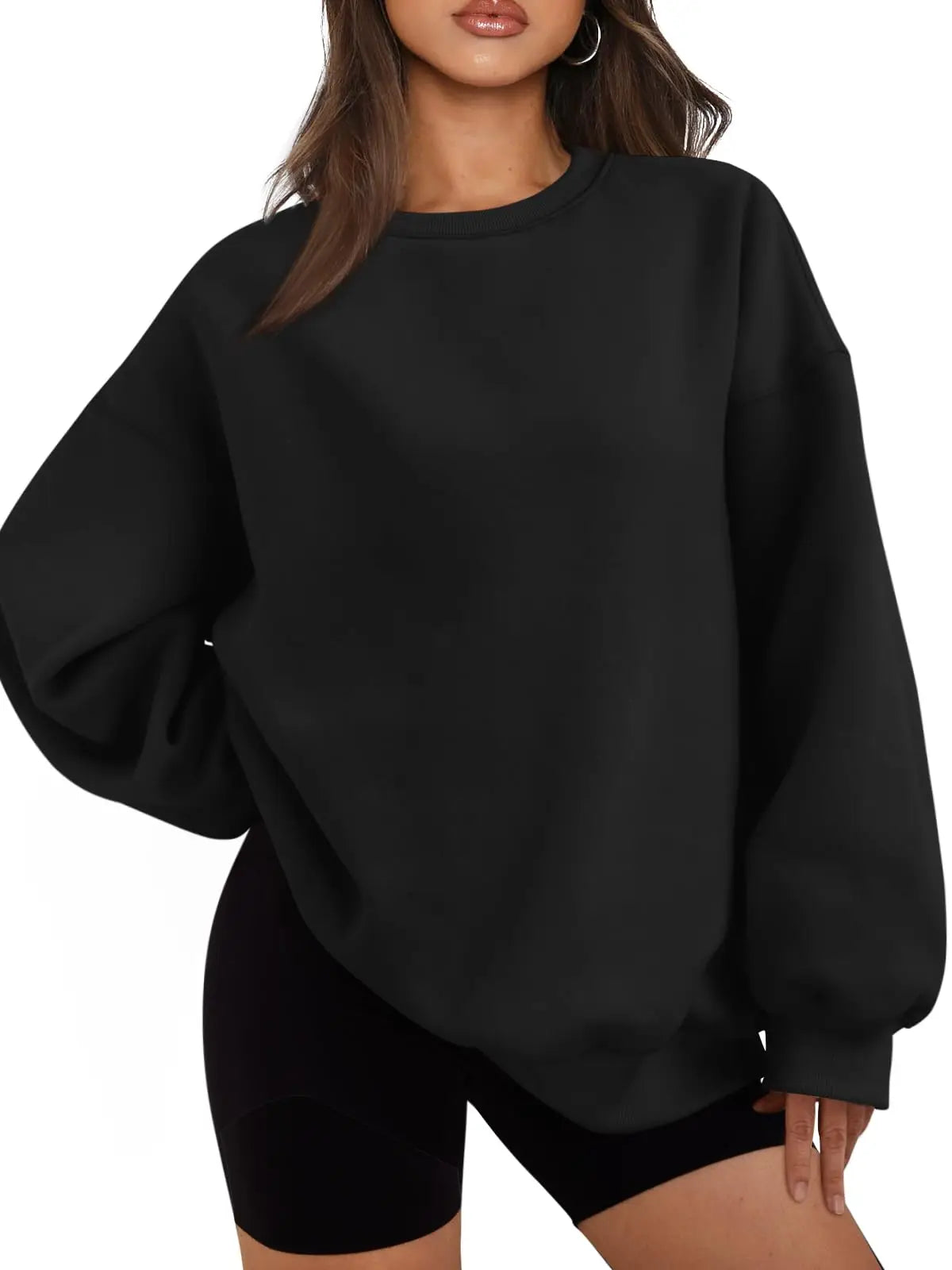 Oversized Cotton Hoodie Women Fleece Sweatshirt Casual Autumn Winter Pullover