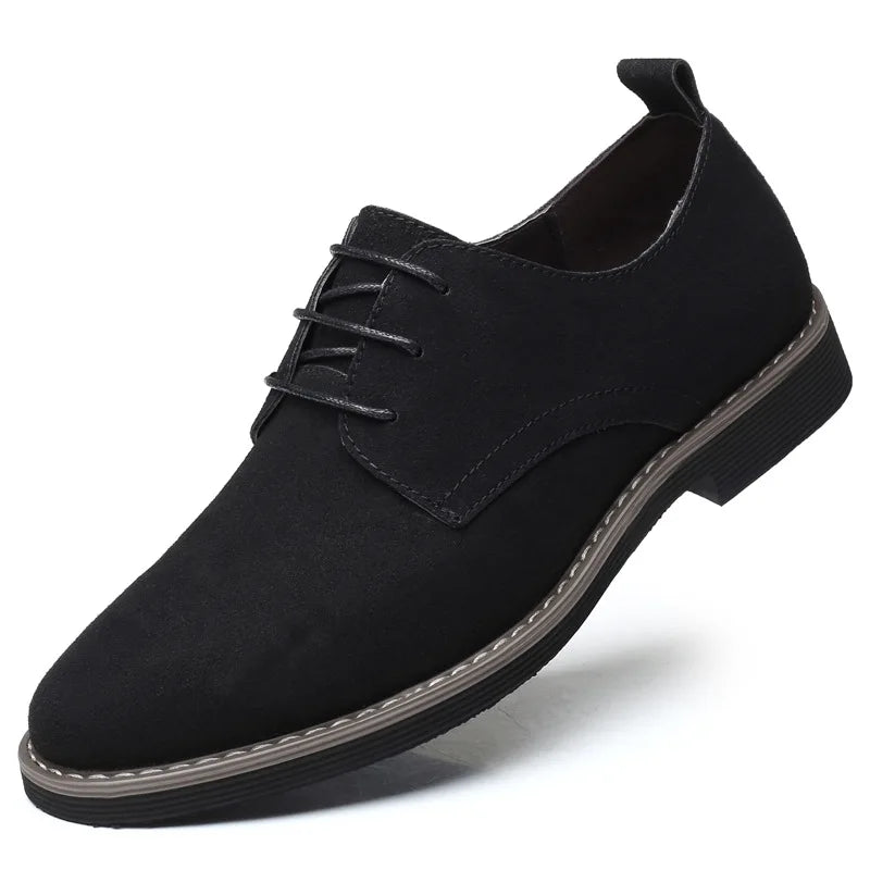 Summer Mens Dress Shoes Suede Man Oxford Shoes Large Sizes Flats Classic Men Sneakers Comfortable 2025 New Zapatillas De Deporte