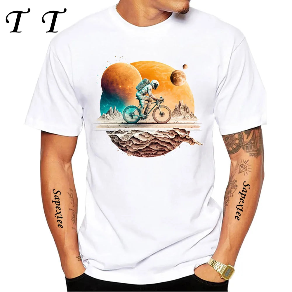 Travel On Gravel Bikepacking Print T-Shirt Summer Men Short Sleeve Funny Bicycle Sport Boy Tops Anatomy Bike Cycling Casual Tees