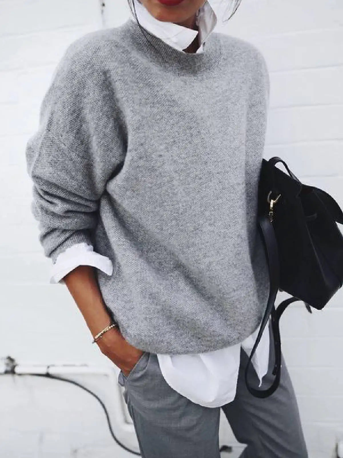 2024 Spring Thin Y2K Women Loose Shirts &Blouses O Neck Long Sleeve Tops Fashion Sweater Korean Streetwear Lady Casual Pullovers