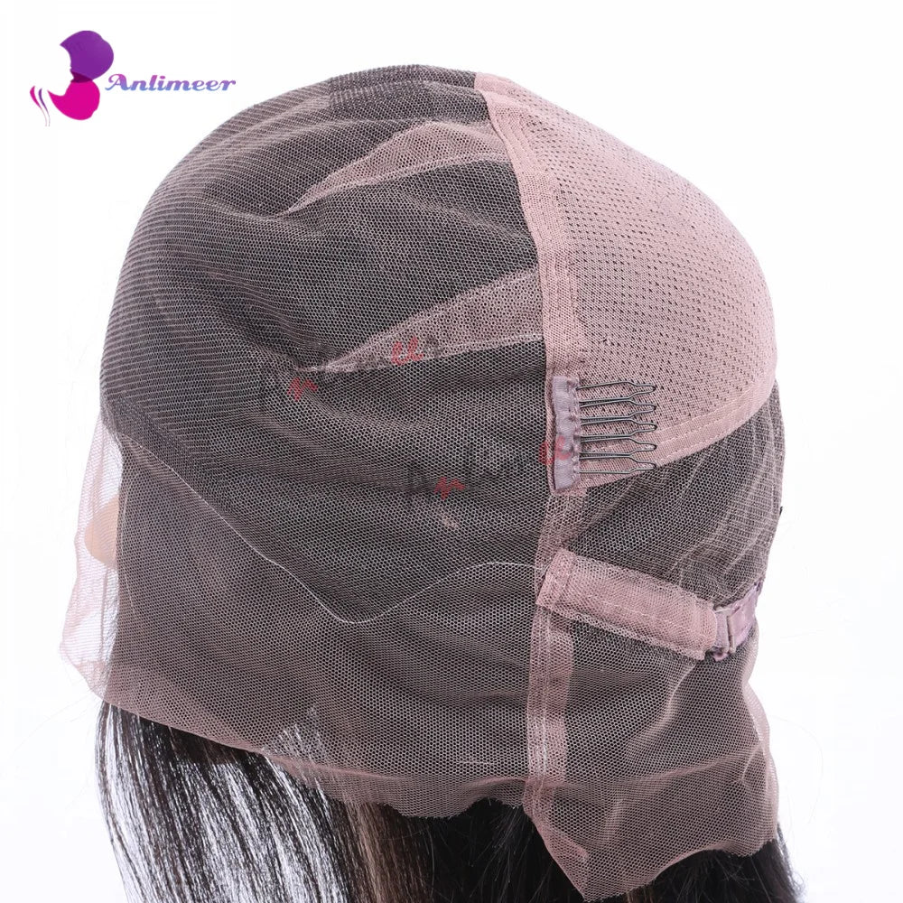 Glueless Silky Straight Human Hair Jet Black Deep Part 13x4 Silk Top Lace Front Wigs Pre Plucked 13x6/360/Full Lace Wigs