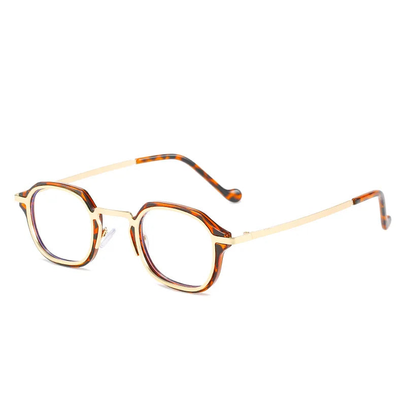 Blue Light Computer Glasses Men TR90 Metal Round Frame Myopia Glasses Women Vintage Optical Nearsighted Eyeglasses 0 To -600 BAZAARHUBO
