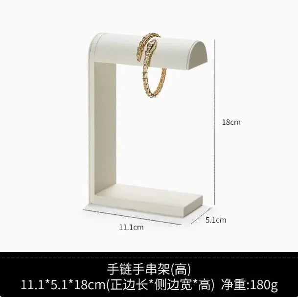 High end showcase jewelry display props, rings, necklaces, earrings display racks, counters, jewelry display sets, and tables