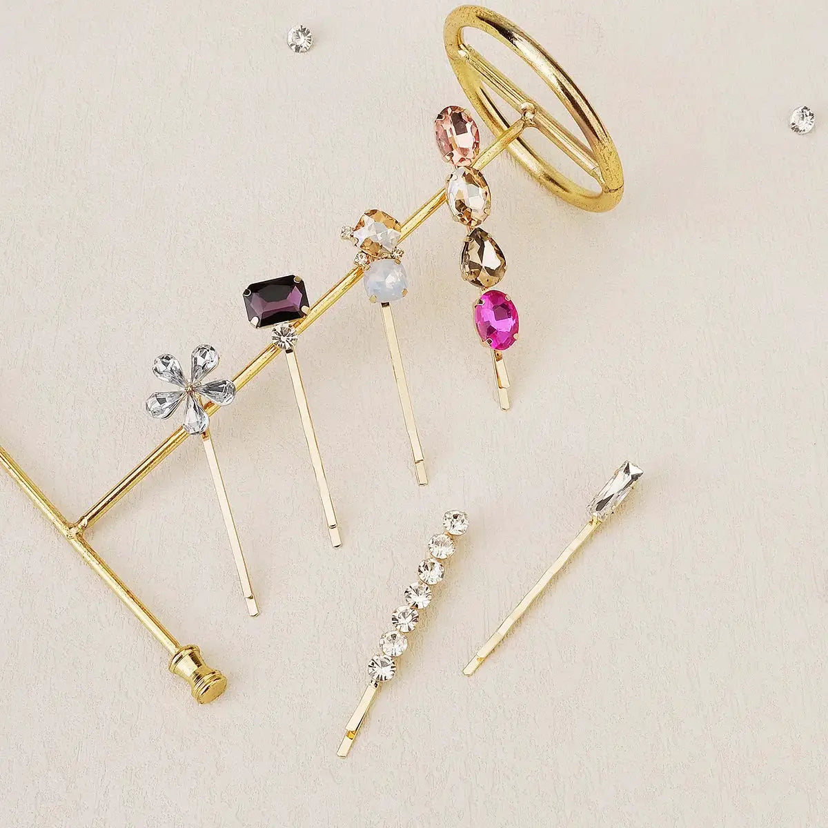 Upscale Luxurious Crystal Zircon Hair Clip Temperament Elegant Wild Hair Pins Leisure Prom Street Beat Personality Retro Hair BAZAARHUBO