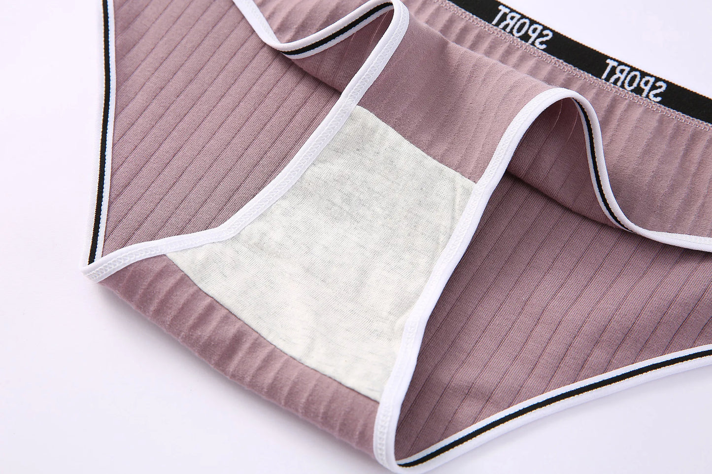Fashion Letter Women's Underwear Breathable Cotton Triangle Pants Mid Waist Sexy Comfortable Lingerie Bright Cute Girl Briefs